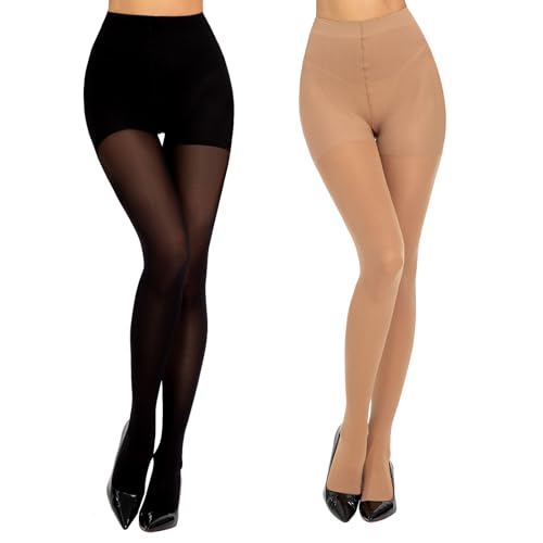 MANZI Women's Medium Support Compression Tights 50D