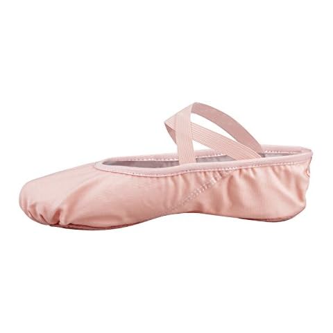 Zapatillas Media Punta de Ballet Suela Partida de Cuero Zapatos de Ballet Tallas Rosa 42 Cover