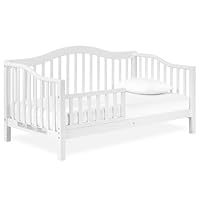 Dream On Me Austin Toddler Day Bed in White, Greenguard Gold Certified 54x30x29 Inch (Pack of 1)