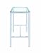 Coaster Home Furnishings - Tolbert - Glass & Metal - 47-Inch Rectangular Bar Table with Tempered Glass Top and Chrome Legs - Dining Room & Home Bar - Chrome - 104873