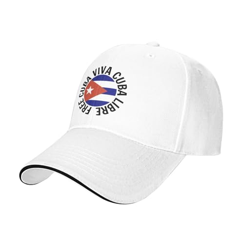 Free Cuba Viva Cuba Libre Pro-Freedom Gorra Blanca miniatura 2