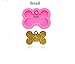 2pcs Creative Dog Bone Shaped Silicone Mold Key Chain Mould DIY Topper Decoration Non-stick Premium Cooker Accessories Baking Pan Ice Cream Tray for Homemade Chocolate Dessert Gummy Candy-Bone