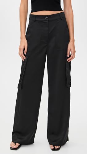Susana Monaco Women's Satin Cargo Pants2