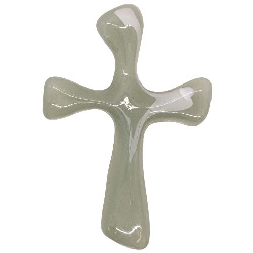 One Day at a Time Hand Held Prayer Cross | Cross of Courage and Peace | Soothing Cross for Clutching, Clinging, Praying, and Comforting | Christian Gift (Blue)