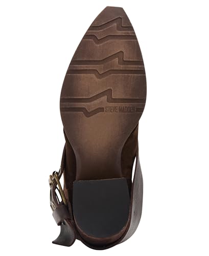 Steve Madden Women's Ashwood Fashion Boot, Brown Suede, 8