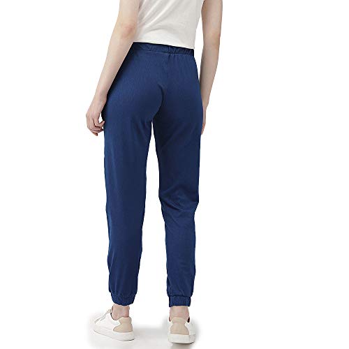 Image of GO COLORS Soft Cotton Blend Joggers Ankle Length for Women| Breathable, Mid Rise
