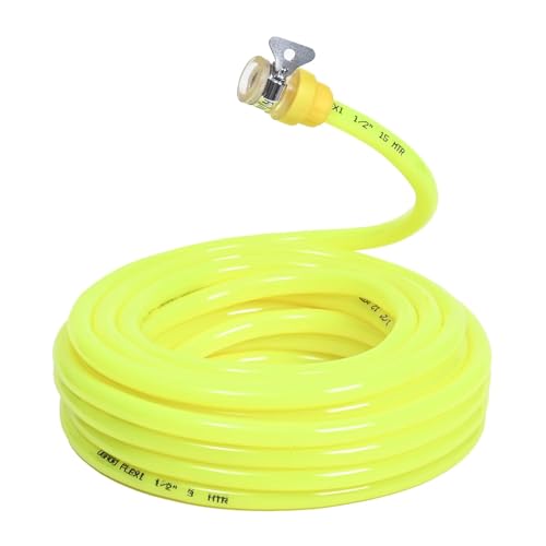 UGAOO Flexi Water Hose PVC Pipe with Leak-Proof Tap Adaptor (10 m...