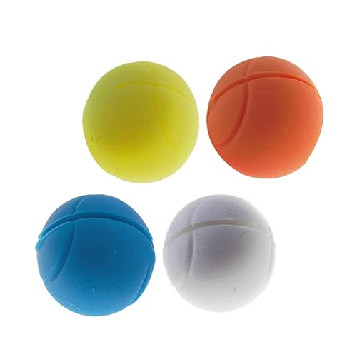 KESYOO 4pcs Tennis Vibration Dampeners - Shock Absorbing Rubber Balls for Tennis Rackets - Reduce Impact and Enhance Performance Ideal for Players Seeking Comfort and Control
