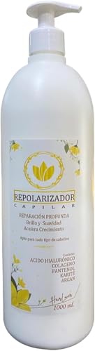 Repolarizador Capilar 400ml – Tratamiento Capilar Antiencrespamiento para Cabello Dañado, Seco o Quebradizo con Ingredientes Hidratantes y Nutritivos + ¡Gorro Térmico de Regalo! (1L)