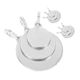 PENIKOKO 9 Stück Teiliges Manganstahl Trainingsziel Kleine Stabile Metall scheiben in Langlebig und Robust für Schieß Bogenschießübungen Einfach Aufzuhängen und Präzises Zieltraining