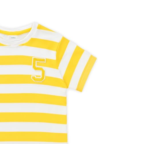 Image of Kidbea Boys Cotton T-Shirt for Kids | Printed & Solid Half Sleeve Tees | Soft & Breathable Summer Wear | Stylish Round Collar Tshirt for Kids