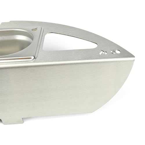 Grillrost.com Das Original Kugelsmoker für 50cm Rösle Kugelgrills - Mach einen Smoker aus deinem Kugelgrill - Edelstahl - 4