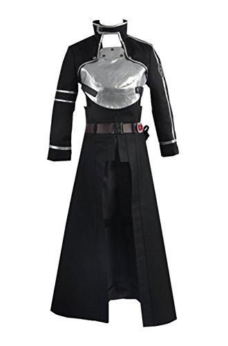 cosplayfly Sword Art Online II Coat Phantom Bullet Kazuto Kirito Kirigaya - Disfraz de Halloween