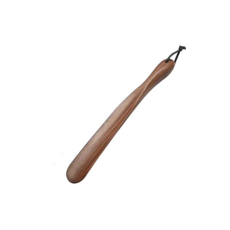 Calzador de mango largo, calzador de madera, calzador, calzador, 1 pieza, calzador de madera profesional, calzador de mango largo flexible, útil levantador de zapatos, cuchara for zapatos de 38 cm, he