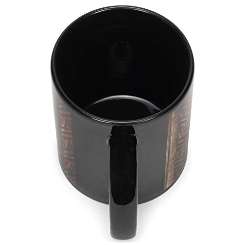 Taza de cerámica Dicksons 11 onzas negra miniatura 5