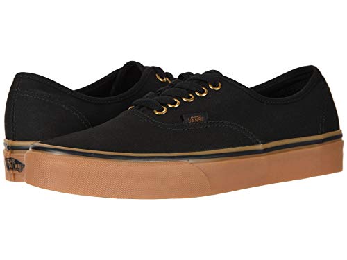 Vans Unisex Authentic Sneaker, Black/Rubber, Size 7