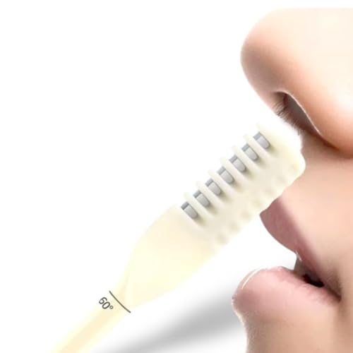 Aparador de Pelos Nariz Manual 360° Rotativo – Cabeça de Corte, Portátil, Lavável, Ideal para Nariz e Orelhas