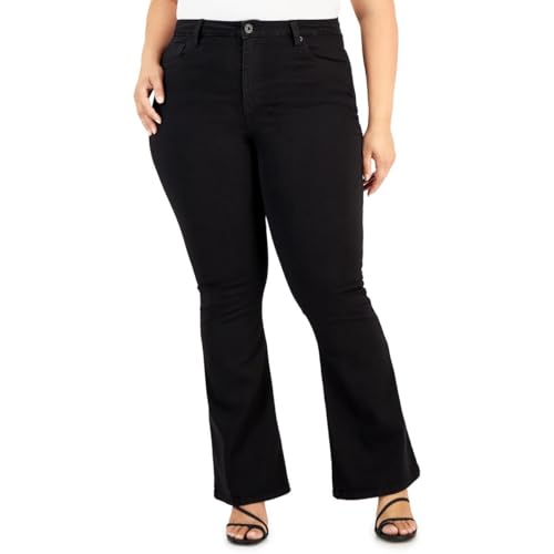 Celebrity Pink Womens Plus Stretch Cotton Flare Jeans