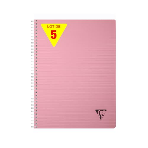 Cahier à spirale A4 en papier blanc 90g Clairefontaine Linicolor