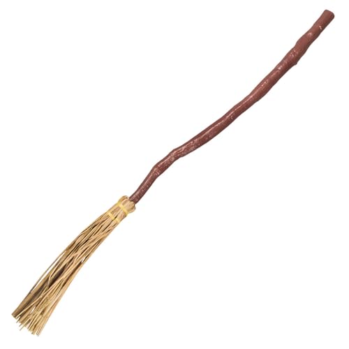 Boland 72236 - Hexenbesen Braun 90 cm Halloween Zubehör Kostüm Dekoration Mottoparty