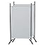 Quick Star 2 pièces Paravent 180 x 178 cm Séparateur de Tissu Jardin Balcon Écran de