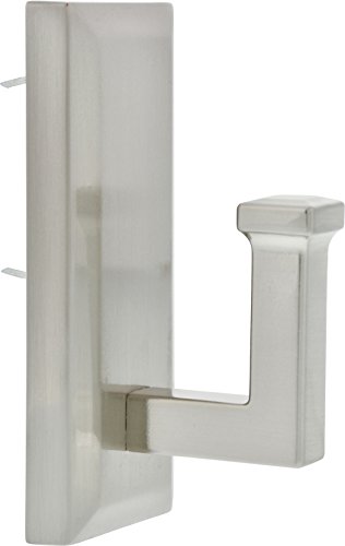 HIGH & MIGHTY 515809 Decorative Metal Hook, Easy Tool-Free Dry Wall Installation, Scalloped, Holds up to 15lb, Bronze