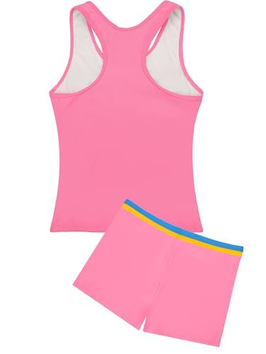 Image of Uhnice Girls Swimsuit Two Piece Tankini Swimwear with Boyshort