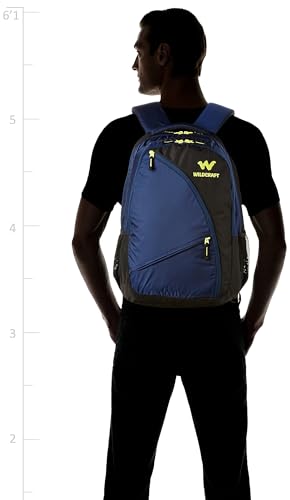 Wildcraft 35 Litres Turnaround Polyester Laptop Bag - Avya Blue (Large Size), 4 Compartment