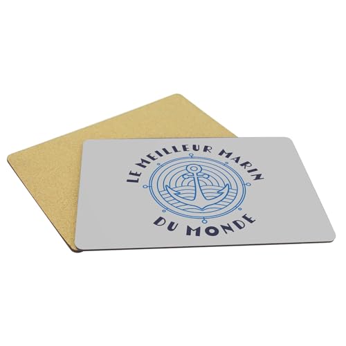 Sets de table marine en liège gris cadeau idéal pour passionné de bateau