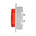 Truck-Lite 30251R Marker Clearance Light (30 Series, LED, Red Round, 2 Diode, P3, Gray Polycarbonate Flange Mount, Fit 'N Forget M/C, 12V)