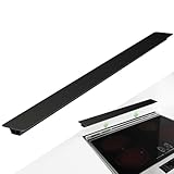 31.5' Slide-in Range Rear Filler Kit, Stove Gap Universal Trapezoidal filling strips, Cooktop Trim Kit Between Stove and Backsplash W10113901A for Whlrlpool & Most Brand (Black-31.5in)