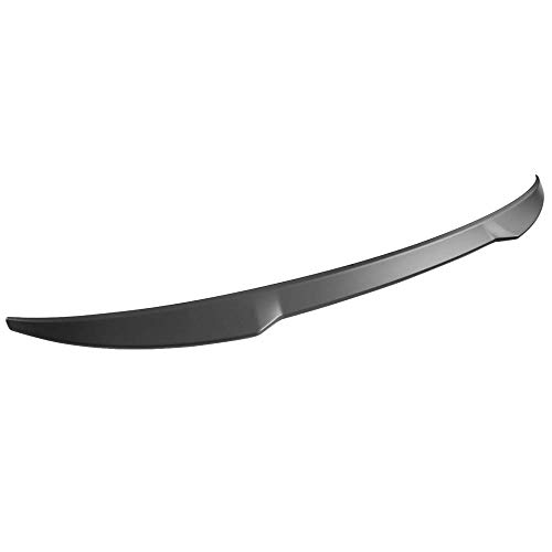 IKON MOTORSPORTS, Trunk Spoiler Compatible with 2019-2025 Nissan Altima, M4 Style Rear Trunk Boot Lid Wing ABS Unpainted Black, 2020 2021