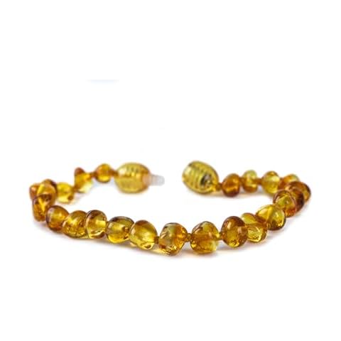 Baby J's Honey Coloured Amber Bracelet/Anklet Cover
