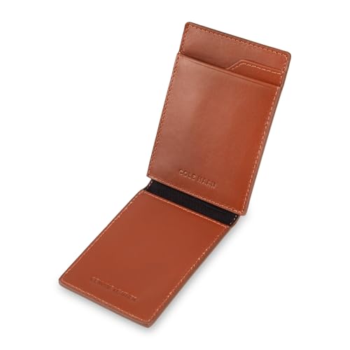 Image of Cole Haan Men's Leather Slim Magnetic Front Pocket RFID Wallet