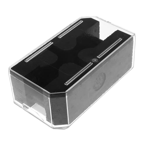 FRCOLOR Transparent Watch Storage Case Compact Jewelry Organizer for Men Women Stylish Display Box for Travel for Wristwatches Bracelets Unisex Design