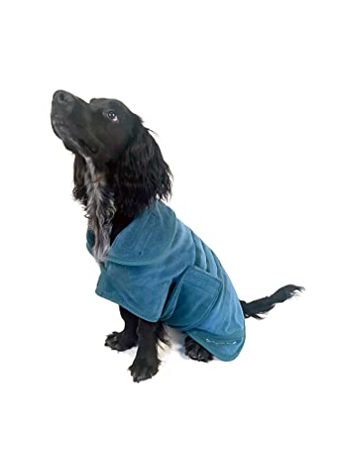 Mountain Paws Dog Drying Robe, Blue, Extra Large - Image 2