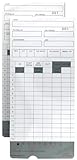 100 Time Cards for uPunch HN4000 AutoAlign Calculating Time Clock (Fits All HN2000 / HN4000 / HN4500 / HN6000 time clocks and bundles)