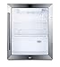 Summit Appliance SCR314L Compact Beverage Center; 2.1 cu.ft; Automatic Defrost; Interior LED Light; Adjustable Thermostat; Sealed Back Front Lock