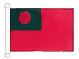 AZ FLAG Bootsflagge Bangladesch Handelsflagge 45x30 cm, Bangladeschische Nationalflagge Bootsfahne Aus Gestricktem Polyester Mit Plastikringen