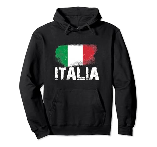 Italy Flag Proud Nostalgic Roots DNA Italian Italia Vintage Sudadera con Capucha