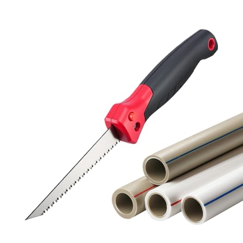 Sierra De Cajero Plegable | Sierra De Mano Plegable Para Placoidra De 15 Cm | Pequeño De Tres Dientes Para Trabajo Madera Metal PVC Yeso | Mano Para Fontanería Y Corte