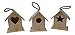 Mini Unfinished Wooden Birdhouse Crafts for Adults and Kids - 3 Assorted Styles - 3.9 x 2.8 x 4.3 inches (12-Pieces)