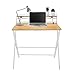Produktbild hjh OFFICE 821015 Schreibtisch klappbar Easy CLAP 80x50 Klappschreibtisch mit Metallgestell, platzsparend, Eiche
