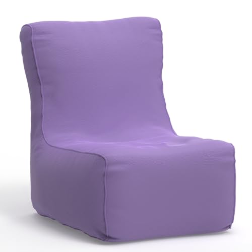 Image of Bean Bag Chair Cover | Size: 0XL | Color: Lavender | Without Beans | Premium Leatherette Cover (CMF 1420)