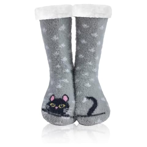 WOTENCE Women’s Fleece Lined Winter Slipper Socks Cover