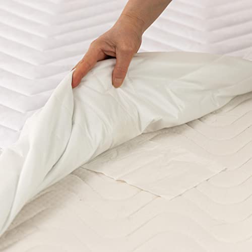 Kingnex Quilted Waterproof Rv Short Queen Mattress Protector Pad For 60 X 75 Bed Fitted Sheet Style Deep Pocket Matress Cover Rv Queen thumb #5