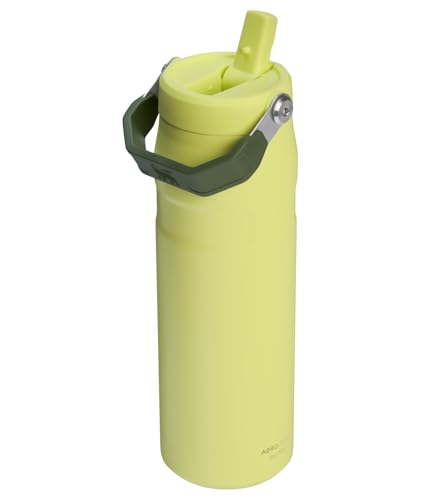 Image of Stanley IceFlow Flip Straw 2.0 Water Bottle 24 oz | Built-In Straw for Travel and Sports | Lightweight and Leak Resistant | Insulated Stainless Steel | BPA-Free | Prickly Pear