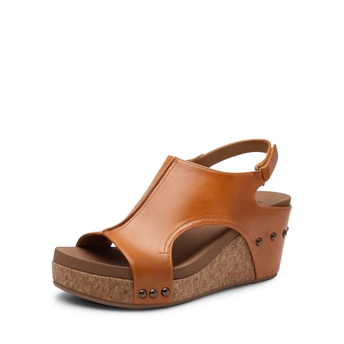 DREAM PAIRS Women's Platform Wedge Sandals, Comfortable Peep-Toe Cork Casual & Dressy Summer Lightweight Shoes For All Day Wear
