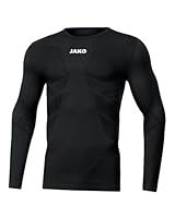 JAKO Herren Longsleeve Comfort 2.0, Schwarz, L