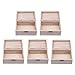 Toyvian Holzkiste mit Verschluss Schmuck Aufbewahrungsbox Deckel Organizer Unvollendetes Etui Holz Schmuckschatullen Halskette Ohrringe Boxen Aufbewahrungsboxen Naturholzboxen Geschenkbox